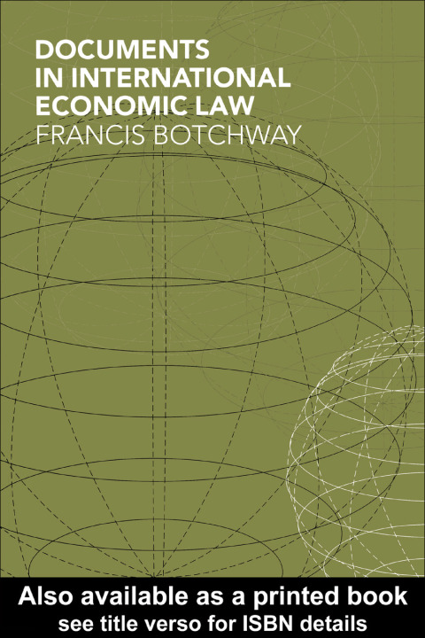 Cover image for book Documents in International Economic Law