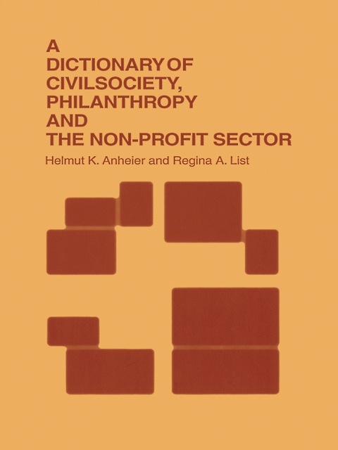 Cover image for book A Dictionary of Civil Society, Philanthropy and the Third Sector
