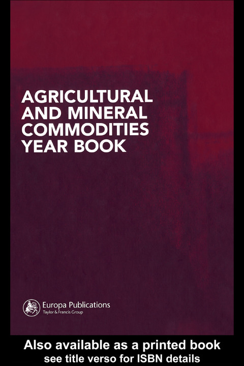 Cover image for book Agricultural and Mineral Commodities Year Book