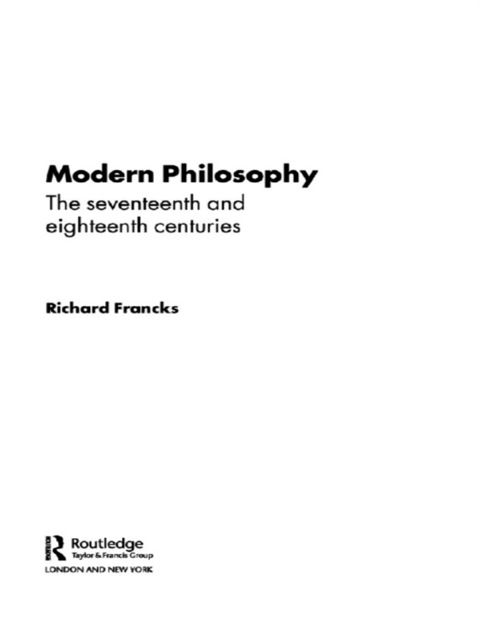 Cover image for book Modern Philosophy