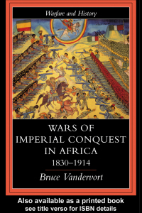 Cover image: Wars Of Imperial Conquest In Africa, 1830-1914 1st edition 9781138149410