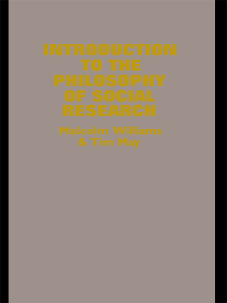 An Introduction To The Philosophy Of Social Research
