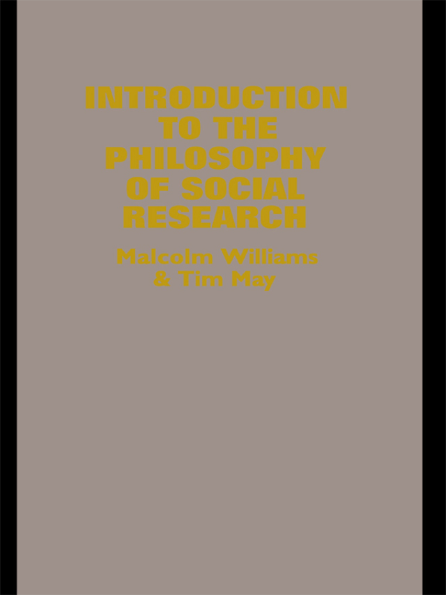 An Introduction To The Philosophy Of Social Research