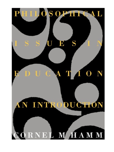 Cover image for book Philosophical Issues In Education