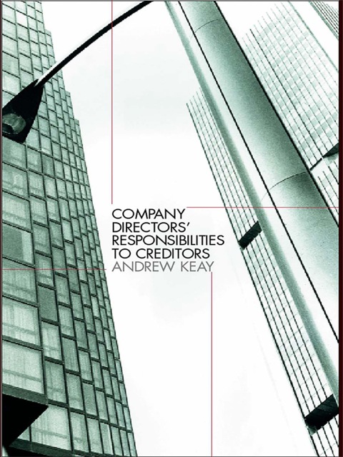 Cover image for book Company Directors' Responsibilities to Creditors