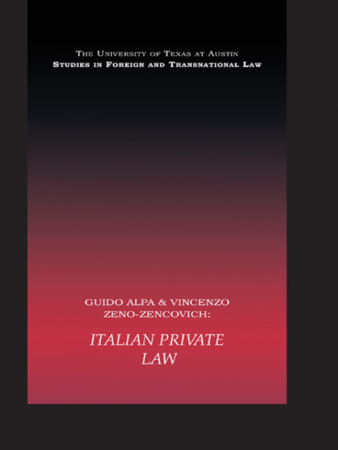 Cover image for book Italian Private Law