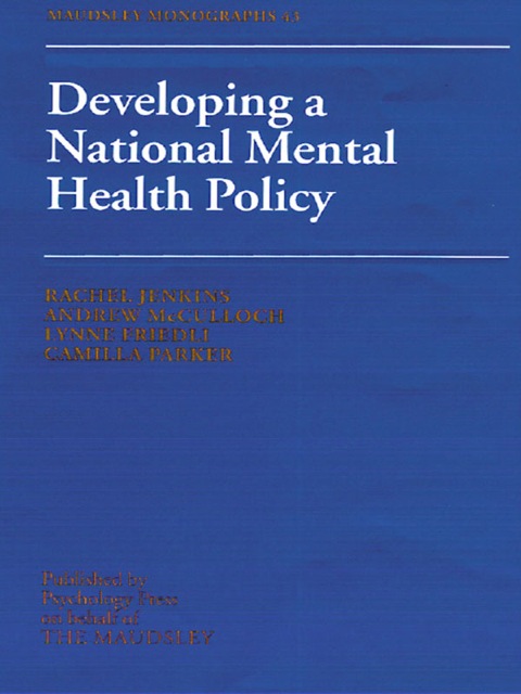 Developing a National Mental Health Policy 