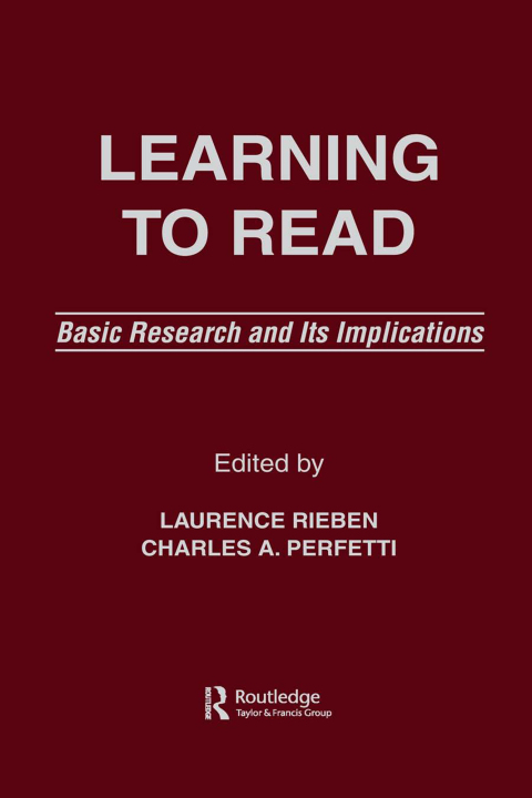 Cover image for book Learning To Read