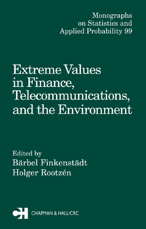 Cover image for book Extreme Values in Finance, Telecommunications, and the Environment