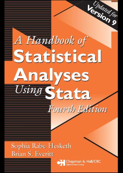 Handbook of Statistical Analyses Using Stata 
