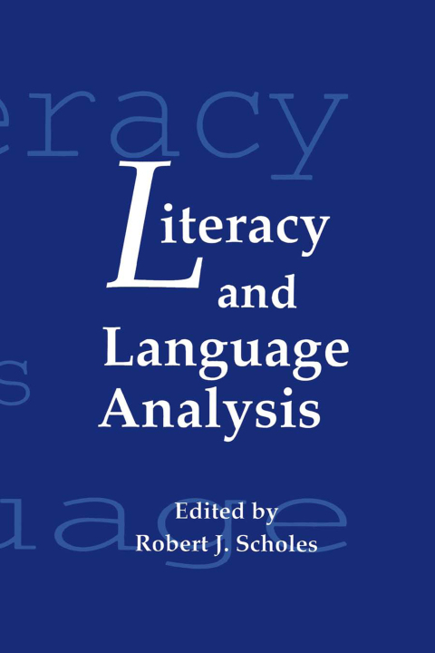 Cover image for book Literacy and Language Analysis