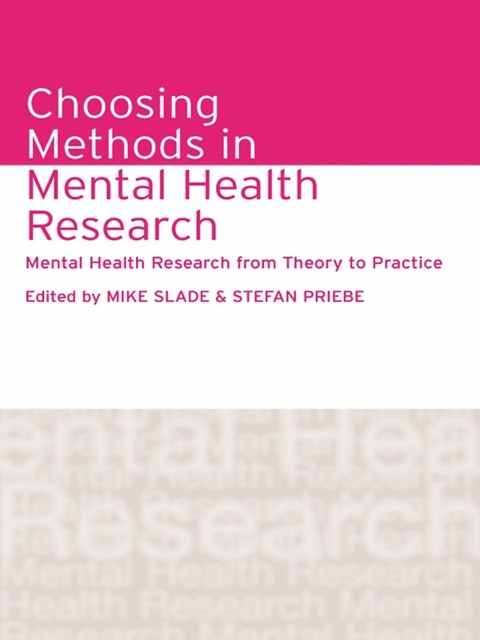 Cover image for book Choosing Methods in Mental Health Research