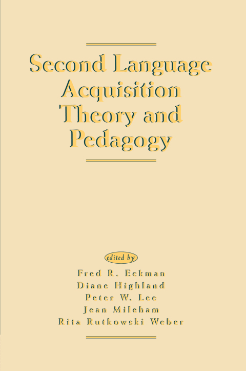 Cover image for book Second Language Acquisition Theory and Pedagogy