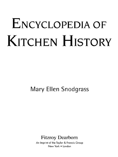 Cover image for book Encyclopedia of Kitchen History