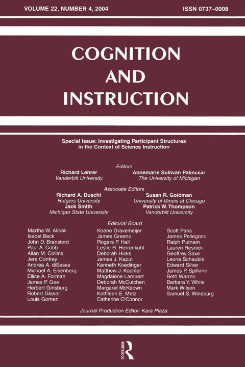 Cover image for book Investigating Participant Structures in the Context of Science Instruction