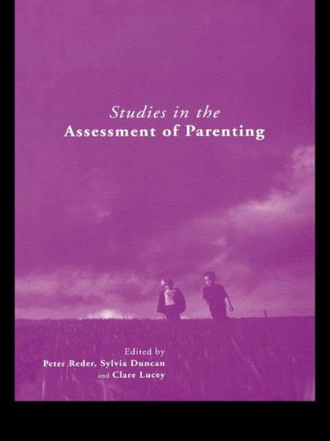 Cover image for book Studies in the Assessment of Parenting