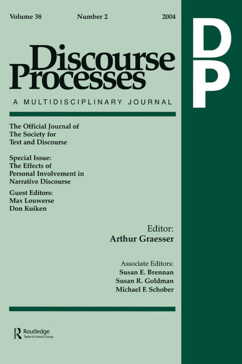 Cover image for book The Effects of Personal Involvement in Narrative Discourse