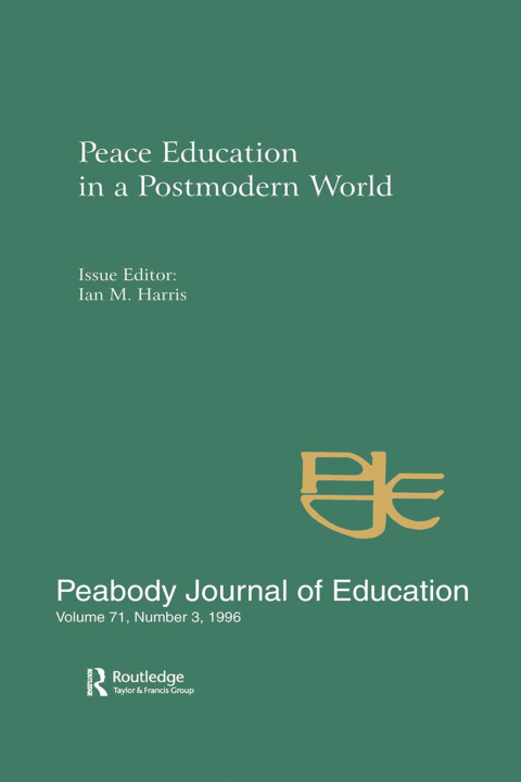 Cover image for book Peace Education in a Postmodern World
