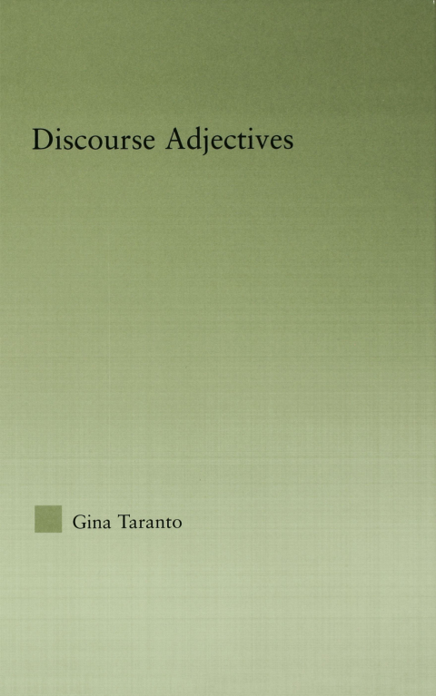 Cover image for book Discourse Adjectives