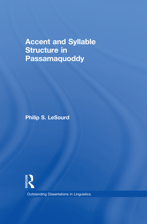 Cover image for book Accent & Syllable Structure in Passamaquoddy