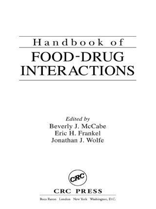 Handbook of Food-Drug Interactions