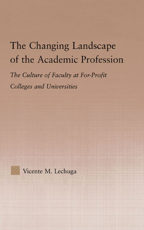 Cover image for book The Changing Landscape of the Academic Profession