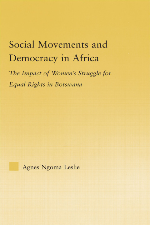 Cover image for book Social Movements and Democracy in Africa