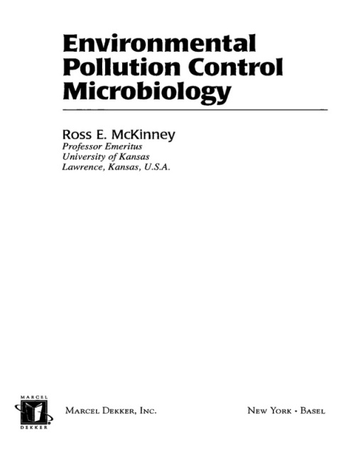 Cover image for book Environmental Pollution Control Microbiology