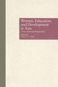 Cover image: Women, Education, and Development in Asia 1st edition 9780815307952