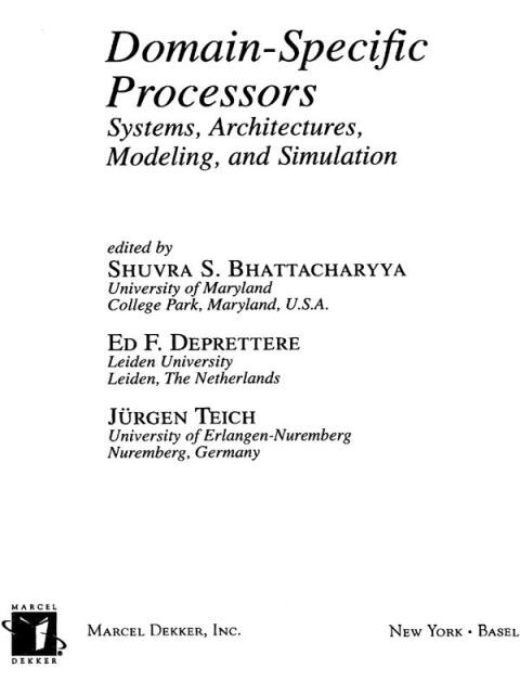Cover image for book Domain-Specific Processors