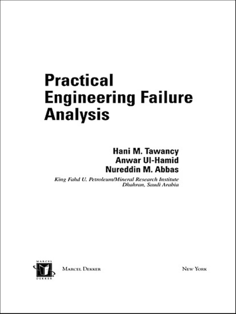 Cover image for book Practical Engineering Failure Analysis