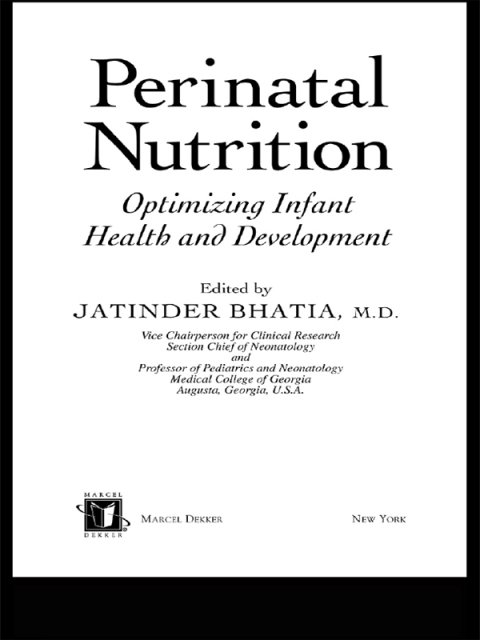 Cover image for book Perinatal Nutrition