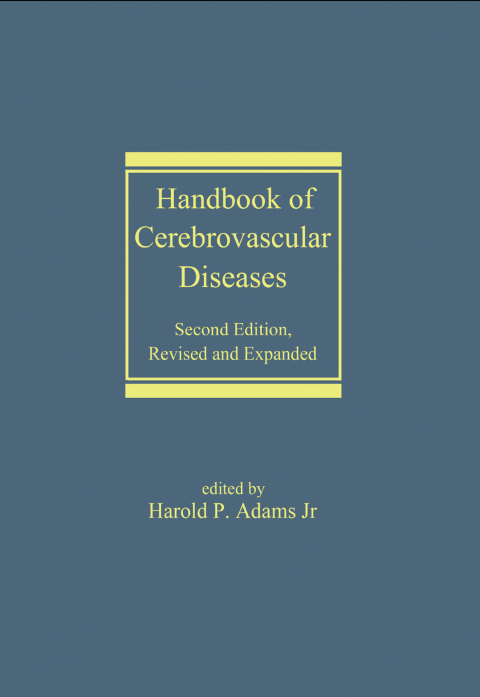 Cover image for book Handbook of Cerebrovascular Diseases, Revised and Expanded