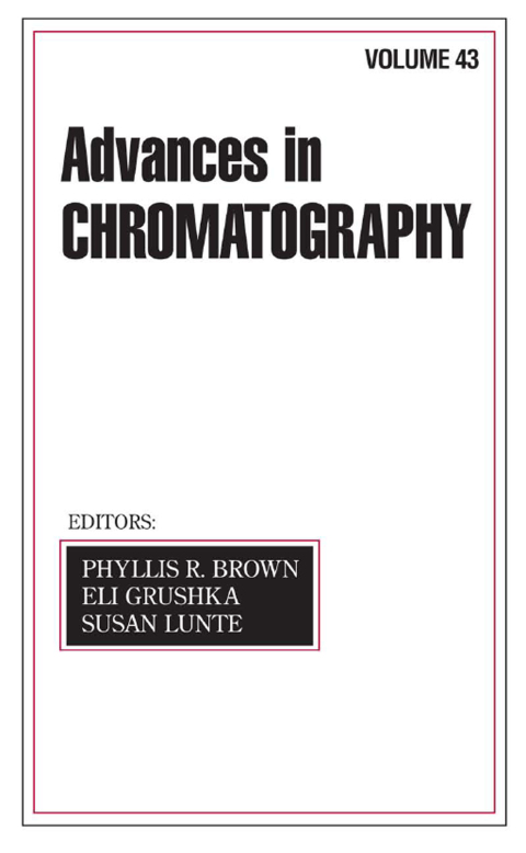 Cover image for book Advances In Chromatography