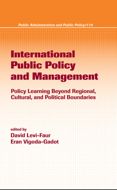 Cover image for book International Public Policy and Management