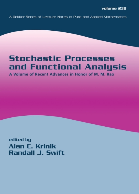 Stochastic Processes and Functional Analysis 