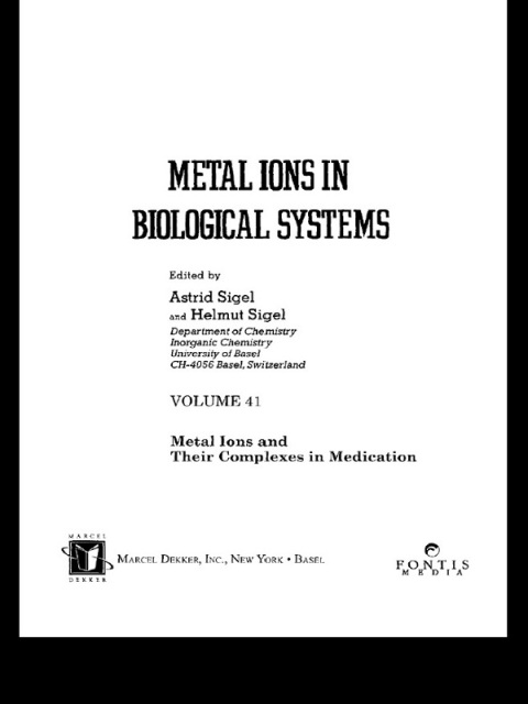 Cover image for book Metal Ions in Biological Systems