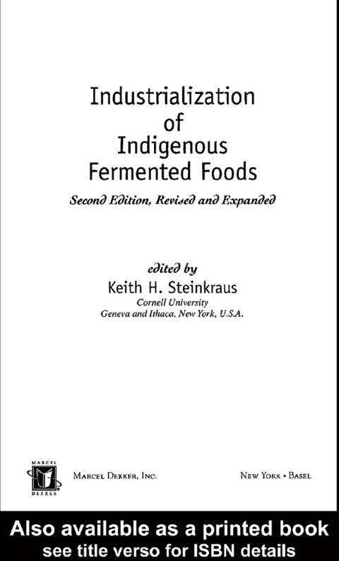 Cover image for book Industrialization of Indigenous Fermented Foods, Revised and Expanded