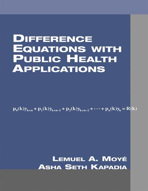 Cover image for book Difference Equations with Public Health Applications