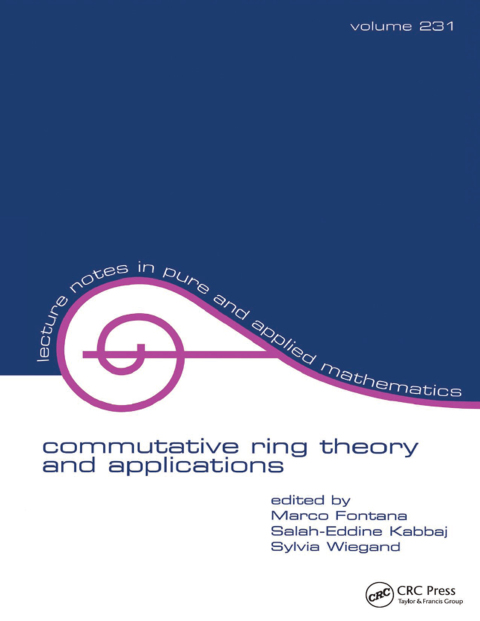 Cover image for book Commutative Ring Theory and Applications