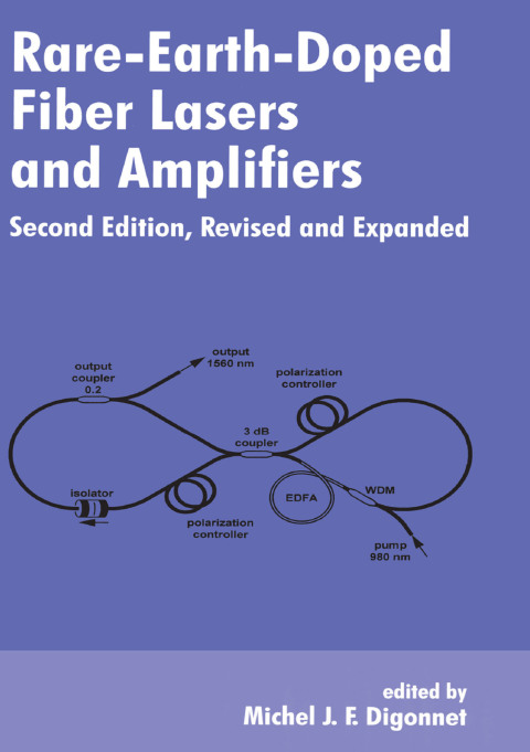 Cover image for book Rare-Earth-Doped Fiber Lasers and Amplifiers, Revised and Expanded