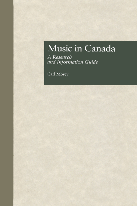 Cover image for book Music in Canada