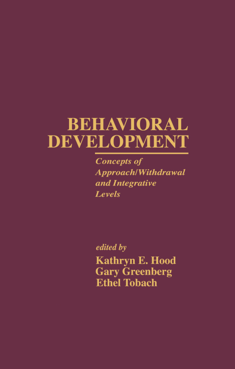 Cover image for book Behavioral Development