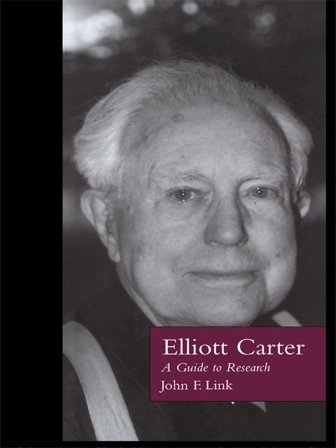 Cover image for book Elliott Carter