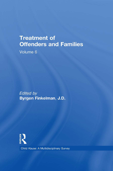 Cover image for book Treatment of Offenders and Families
