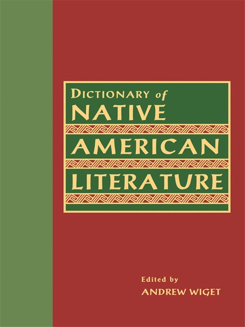 Cover image for book Dictionary of Native American Literature
