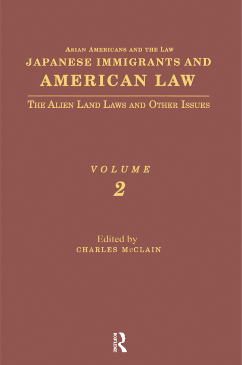 Cover image for book Japanese Immigrants and American Law