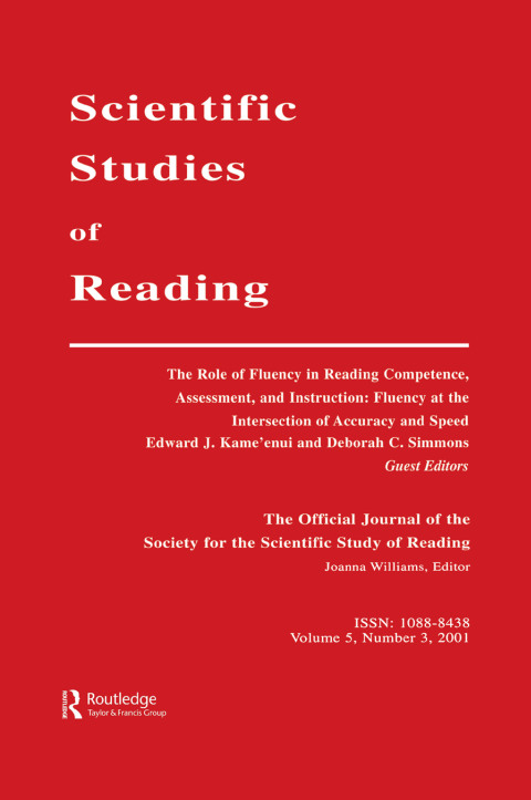 Cover image for book The Role of Fluency in Reading Competence, Assessment, and instruction