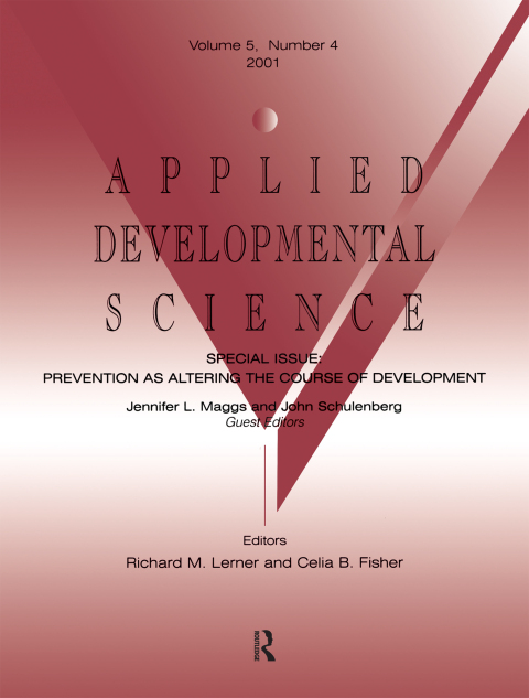 Cover image for book Prevention As Altering the Course of Development
