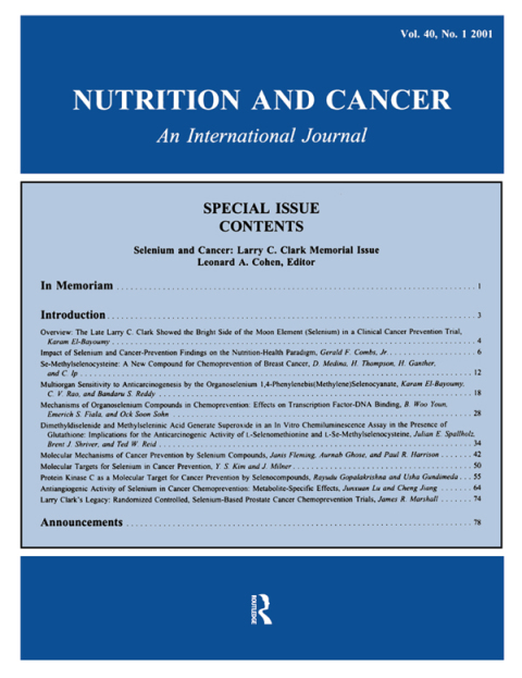 Cover image for book Selenium and Cancer